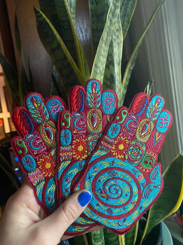 Palm Reader Patch | Hand-Drawn Design by Melanie Bodnar | Iron-on & Stash Patch