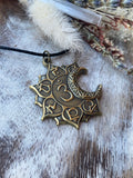 Sun And Moon Chakras Pendant. Original Design By Enlighten. Sun Jewelry / Moon Jewelry/ Flower Of Life Jewelry/ Chakras Jewelry