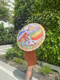 Night And Day Yin Yang UV Reactive / Blacklight Parasol – Hippie Art, Psychedelic Festival Accessory