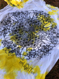 Bee Alive Yellow Tye Dye Tee Shirt - homeandgiftonline
