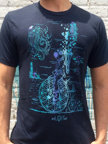 Bamboo Organic Sacred Geometry Tee Penny Farthing - Enlighten Clothing Co.