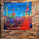 Bicyle Day Tapestry Art By Poskeone For homeandgiftonline - homeandgiftonline