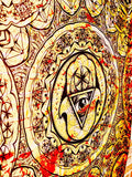 Hamsa Sacred Geometry Tapestry