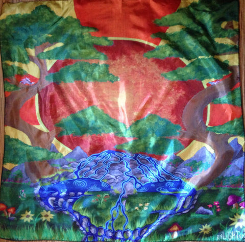Sunshine Daydream Grateful Dead Tapestry, Design By Enlighten Artist Melanie Bodnar