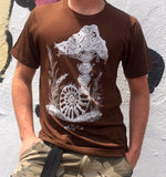 DNA Tree, Ringspun Organic Cotton Bamboo Tee, Tree Of Life, Double Helix, Space Mushroom, Golden Ratio