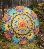 Feather Kaleidoscope Parasol - Enlighten Clothing Co.