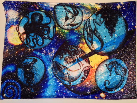 Life in Space Tapestry/Bandana