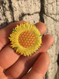 Sunflower of Life Hat Pin – Sacred Geometry Jewelry by Enlighten