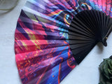 Night Owl Folding Hand Fan – Festival Essential, Silent, and Stylish