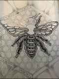 Tapestry / Bee Art / Crystal Art / Festival Tapestry