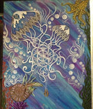 Tapestry / Hidden Stealy / Jellyfish Art / Steal Your Face Art / Festival Tapestry