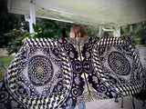 Pashmina / Cicada Mandala Pashmina / Original Art By Melanie Bodnar / Festival Pashmina / Enlighten Clothing Co