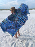 Pashmina / Jellyfish Air Balloon Pashmina / Original Art By Melanie Bodnar / Festival Pashmina / Enlighten Clothing Co