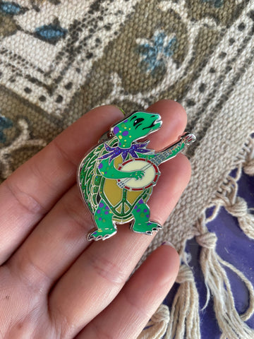 Terrapin Station Grateful Dead Pin Hand Drawn And Made By Enlighten Clothing Co.