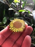 Sunflower of Life Hat Pin – Sacred Geometry Jewelry by Enlighten