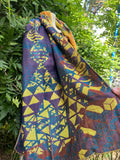 Enlighten Festival Pashmina – Double-Sided Soft Pashmina, Metatron’s Cube & Sacred Geometry Design, Festival Fashion Accessory