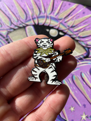 Jerry's Tiger Pin – Grateful Dead Inspired, Hard Enamel Finish, Collectible Pin by Melanie Bodnar, 1.5 inches, Must-Have for Deadheads