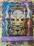 Pashmina / Fathoms Below Mermaid Pashmina / Original Art By Melanie Bodnar / Festival Pashmina / Enlighten Clothing Co