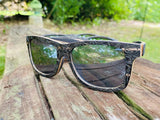 Zebra Engraved Wooden Sunglasses - Hives Mind – Limited Edition by Enlighten Clothing Co.