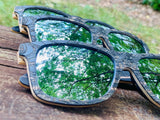 Zebra Engraved Wooden Sunglasses - Hives Mind – Limited Edition by Enlighten Clothing Co.