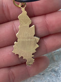 Crystal Ratio Ammonite Pendant By Enlighten Clothing Co Original Art By Melanie Bodnar / Crystal Jewelry