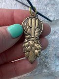 Crystal Cactus Pendant / Hand Drawn Design By Melanie Bodnar / Enlighten Clothing Co. / Cactus Jewelry/ Crystal Jewelry