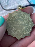 Ancient Aliens Pendant Original Sacred Geometry Jewelry by Enlighten / Hand Drawn By Melanie Bodnar / Alien Art / Flower Of Life