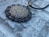 Intergalactic Transporter Pendant Original Sacred Geometry Jewelry by Enlighten / Hand Drawn By Glenn Thomson