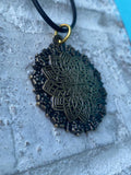 Intergalactic Transporter Pendant Original Sacred Geometry Jewelry by Enlighten / Hand Drawn By Glenn Thomson
