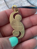 Infinity Pendant Original Sacred Geometry Jewelry by Enlighten / Hand Drawn By Melanie Bodnar / Yin Yang / Crop circle / Mandala
