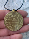 Scarab Seed Of Life Pendant, Hand Drawn Design By Enlighten Artist Melanie Bodnar. Original Sacred Geometry Pendant By Enlighten.