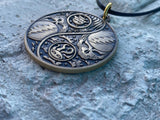 Night And Day Yin Yang Stealy Pendants