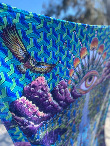 Long Strange Trip Blanket / Art By Enlighten Artist And Co-Owner Melanie Bodnar.