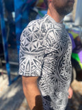 Flower Of Life All Over Print Shirt, Hand-Drawn Art, 100% Cotton Tee