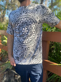 Flower Of Life All Over Print Shirt, Hand-Drawn Art, 100% Cotton Tee