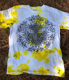 Bee Alive Yellow Tye Dye Tee Shirt - Enlighten Clothing Co.