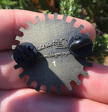 Steampunk Seed Of Life Gear Pin