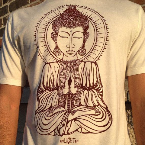 Awaken Meditating Buddha Organic Bamboo Tee - Enlighten Clothing Co.